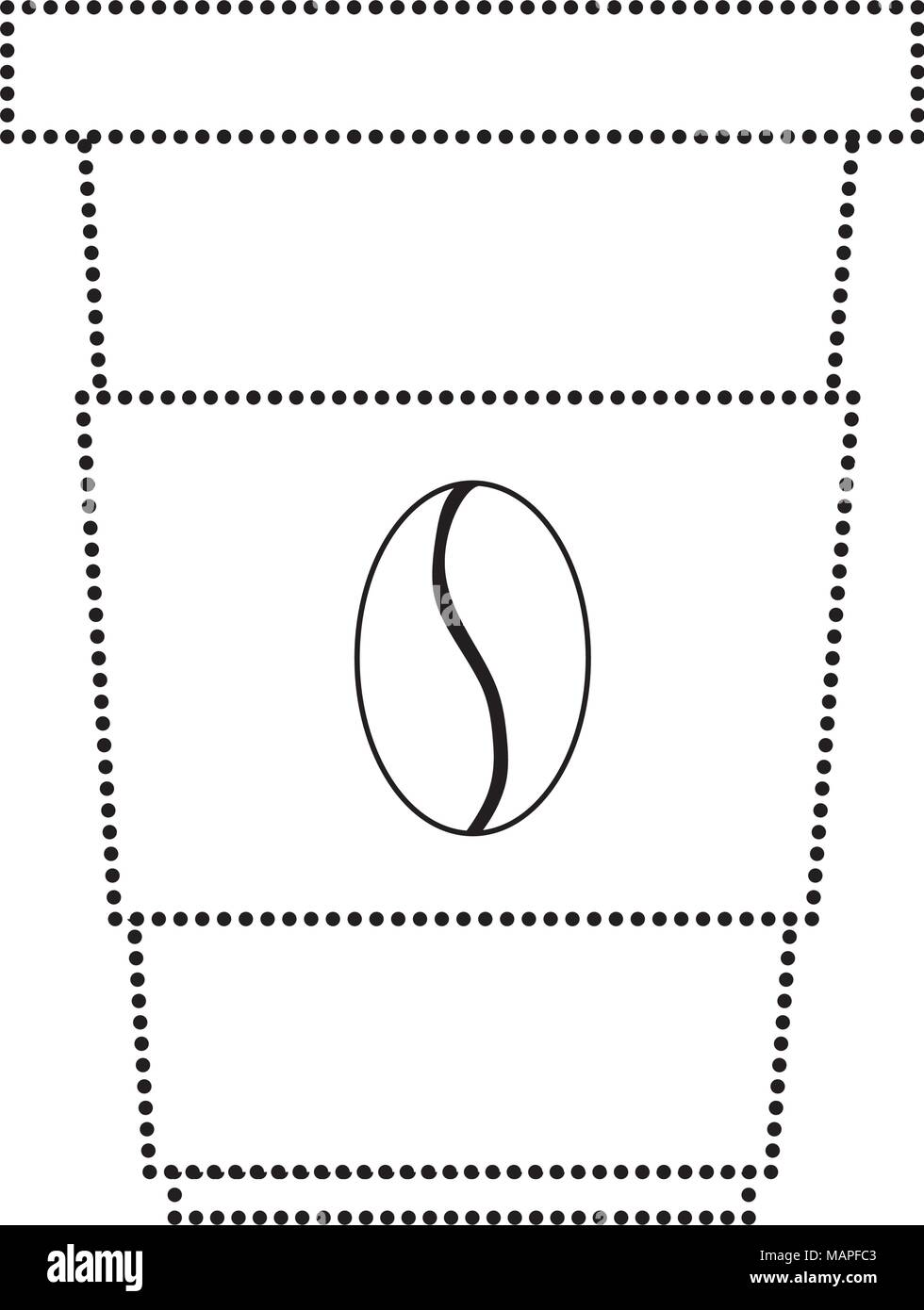 dotted shape hot coffee plastic cup beverage vector illustration Stock Vector Image & Art Alamy