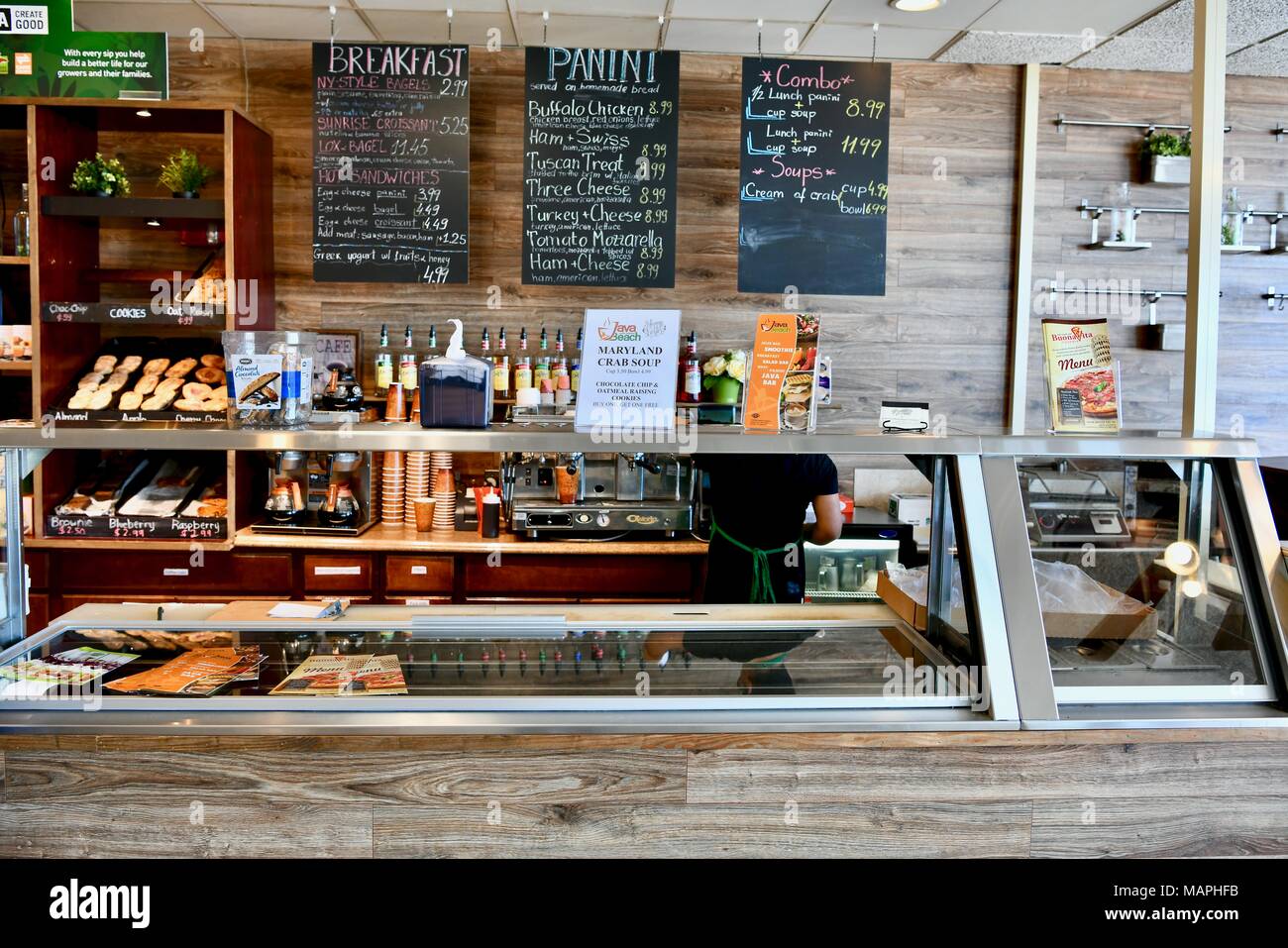 Beach coffee shop in Ocean City, Maryland, USA Stock Photo Alamy