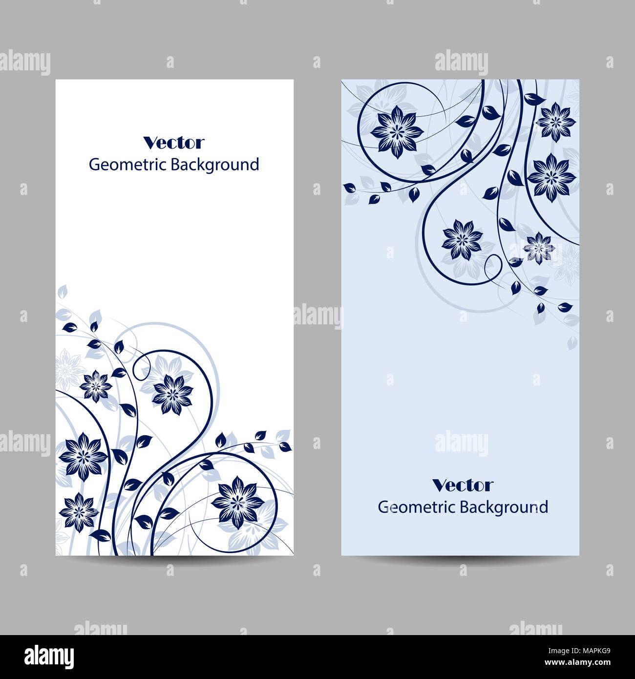 Set of vertical banners Stock Vector