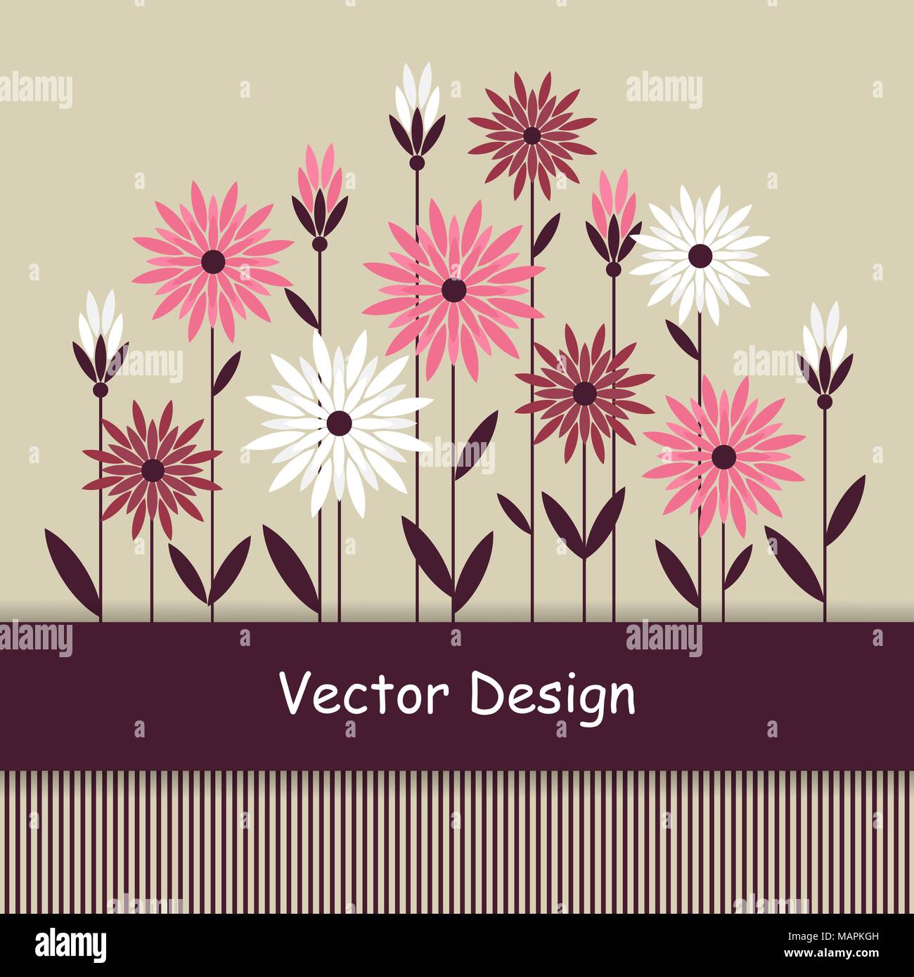 Simple floral background Stock Vector Image & Art Alamy
