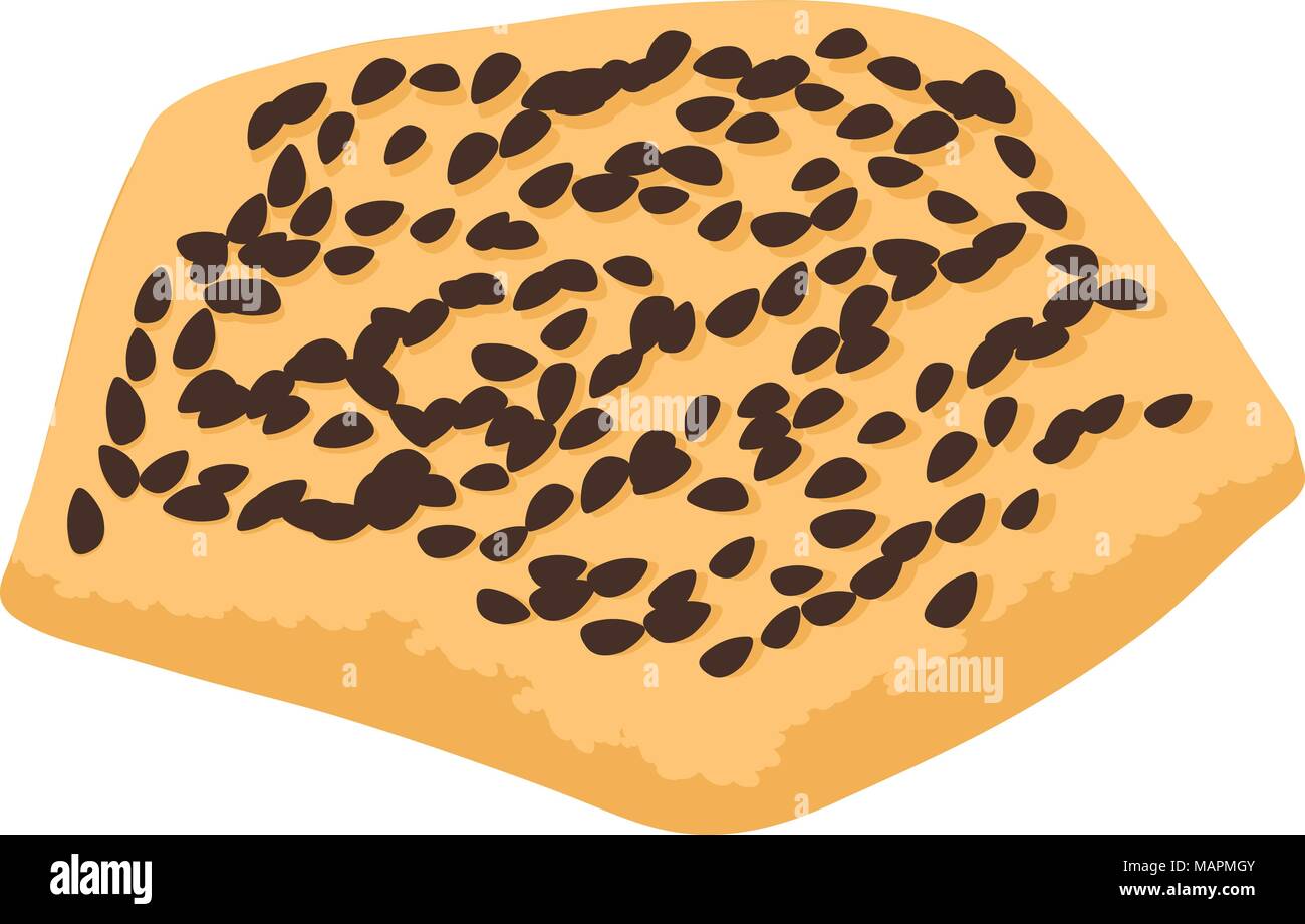 Poppy biscuit icon, isometric style Stock Vector