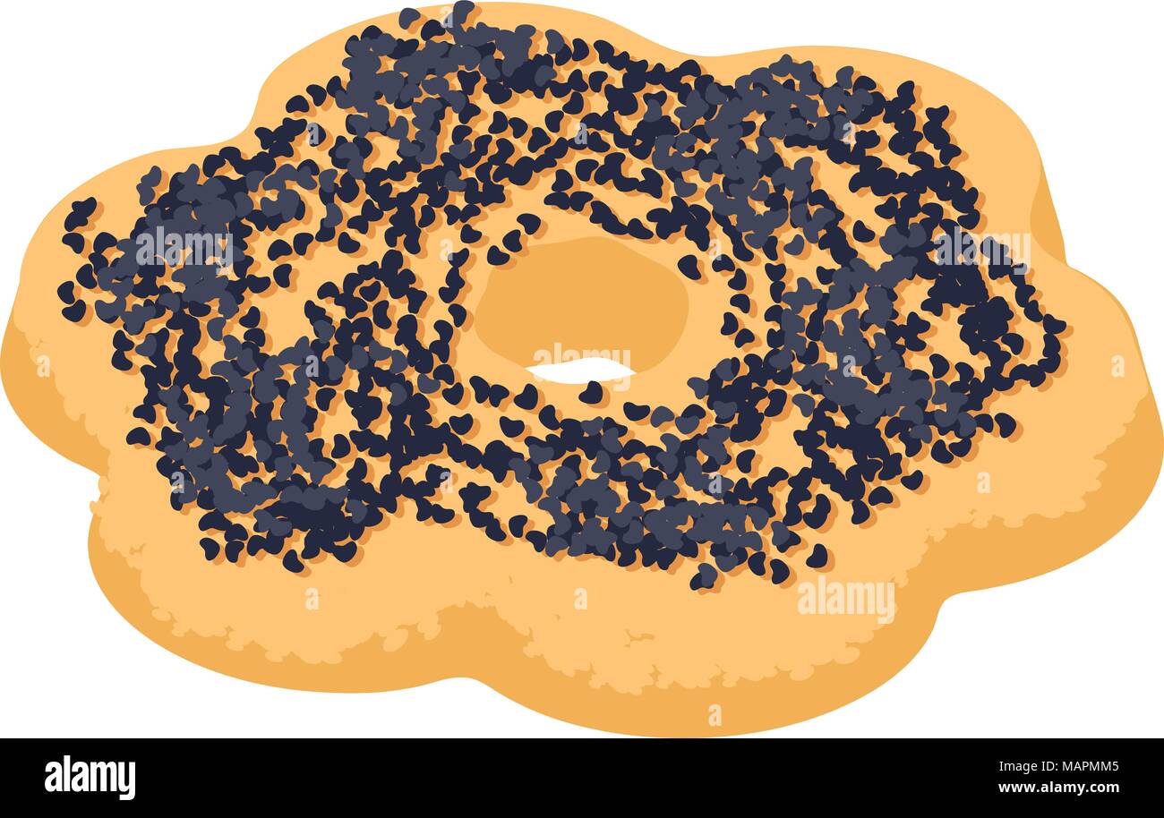 Delicious biscuit icon, isometric style Stock Vector
