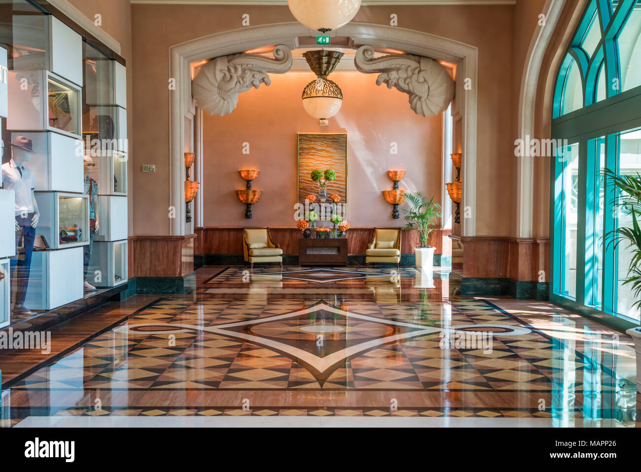 Interior Decor Of The Atlantis Palm Resort On The Palm In