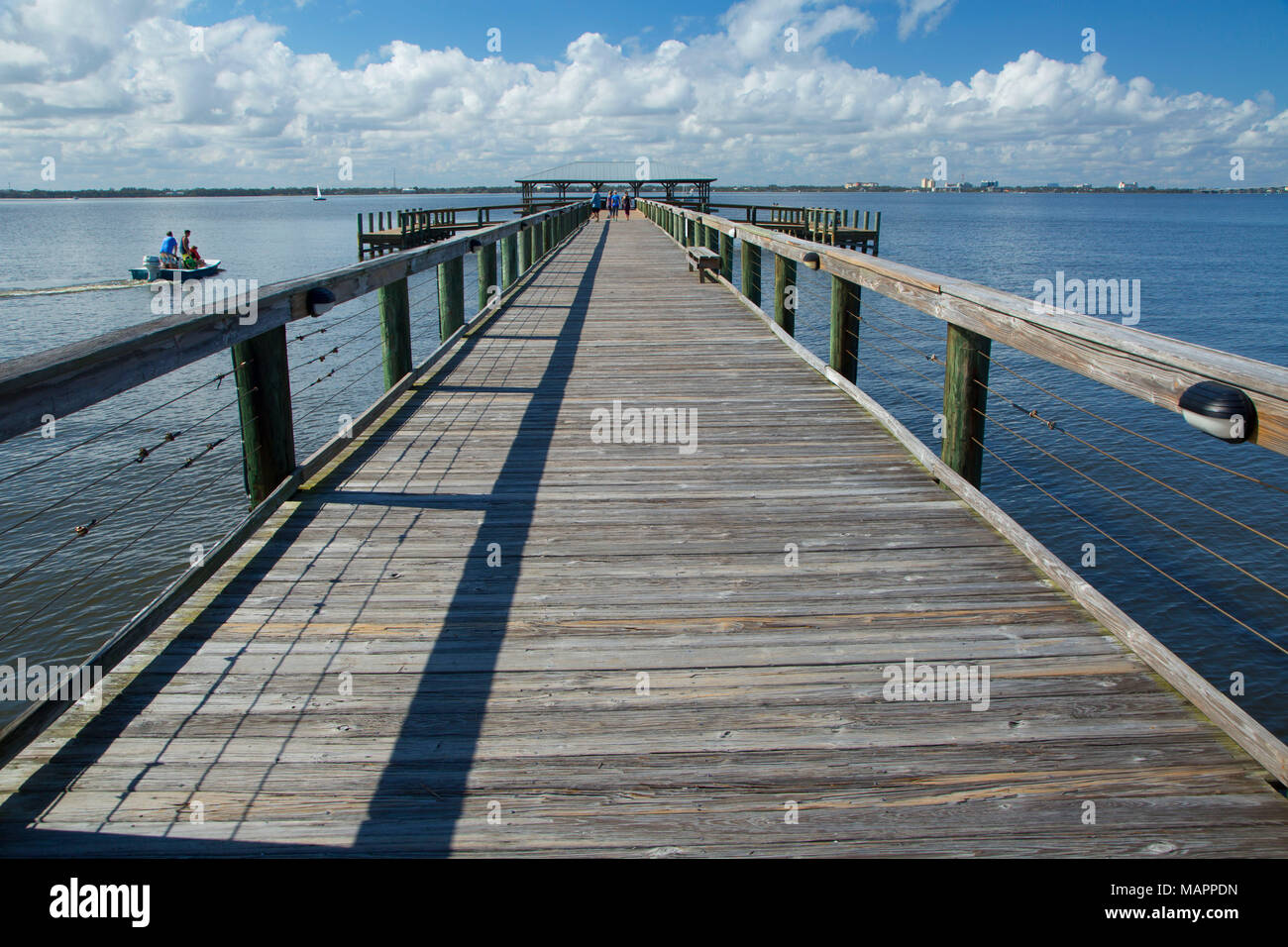 Melbourne Beach pier, Melbourne Beach, Florida Stock Photo