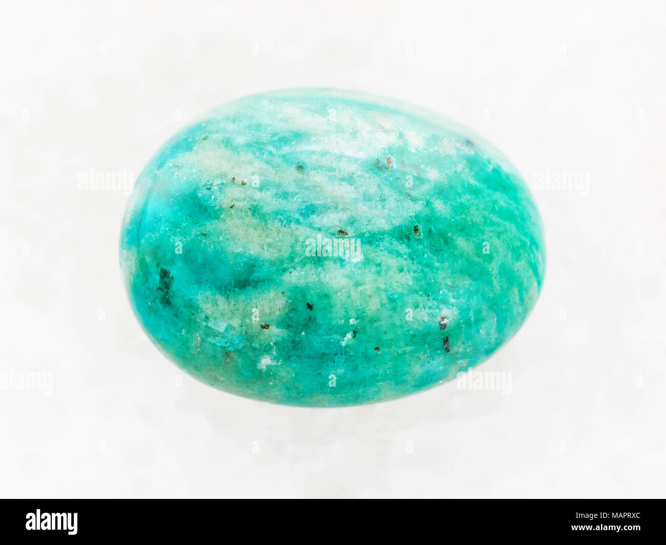 macro shooting of natural mineral rock specimen - polished amazonite ...