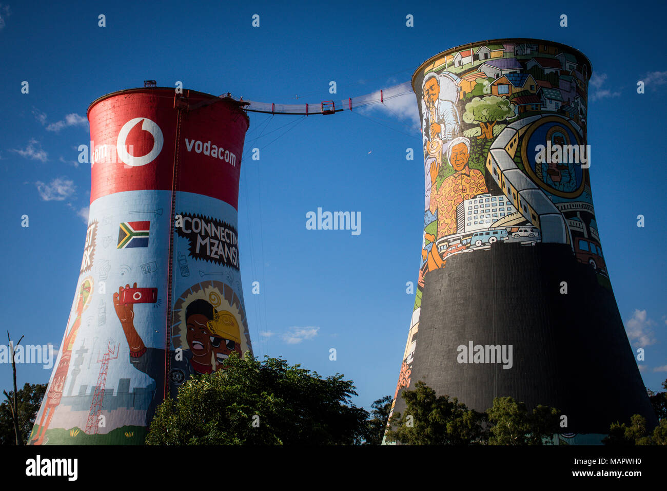 Girl at Orlando Towes in Soweto, South Africa. Stock Photo
