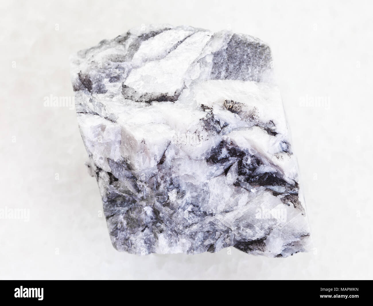 macro shooting of natural mineral rock specimen - rough magnesite stone