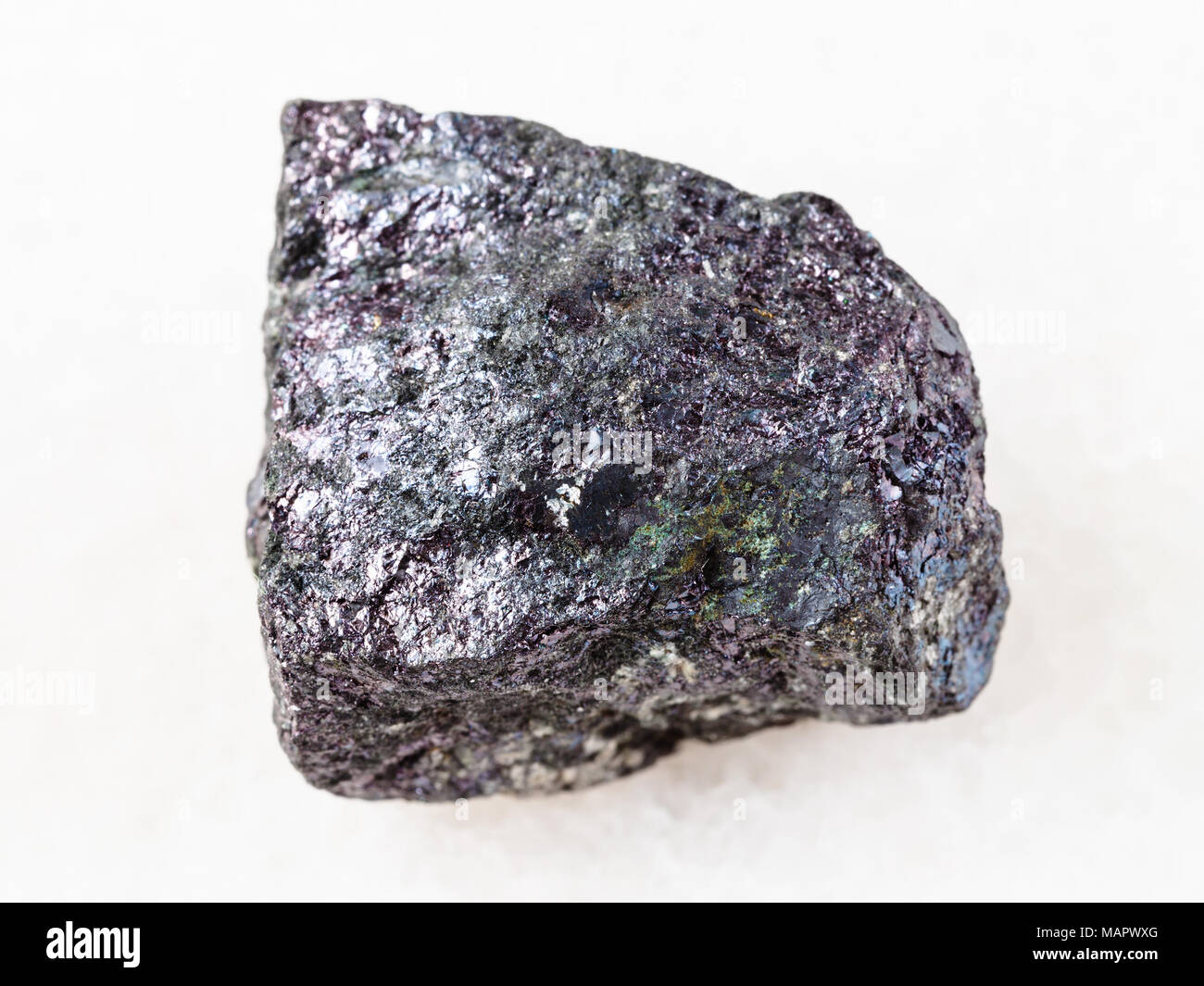 macro shooting of natural mineral rock specimen - piece of bornite