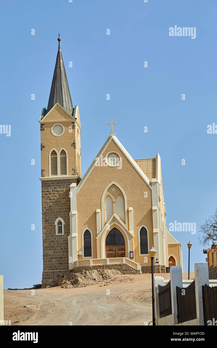Felsenkirche church in Luderitz, Namibia, Africa Stock Photo