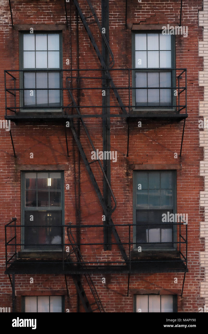 The facade of a city apartment building Stock Photo - Alamy