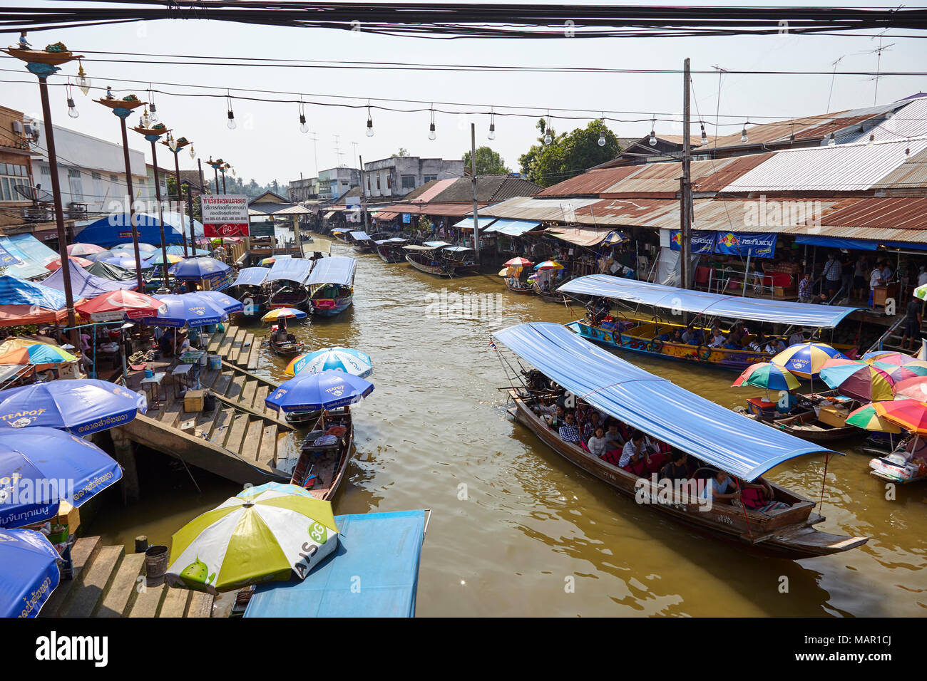 Amphawa Floating Market Bangkok Thailand Southeast Asia Asia