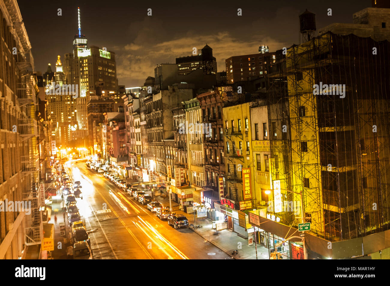 New York's night lights Stock Photo
