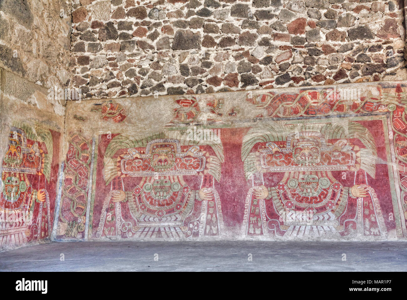 Mural tetitla teotihuacan hi-res stock photography and images - Alamy