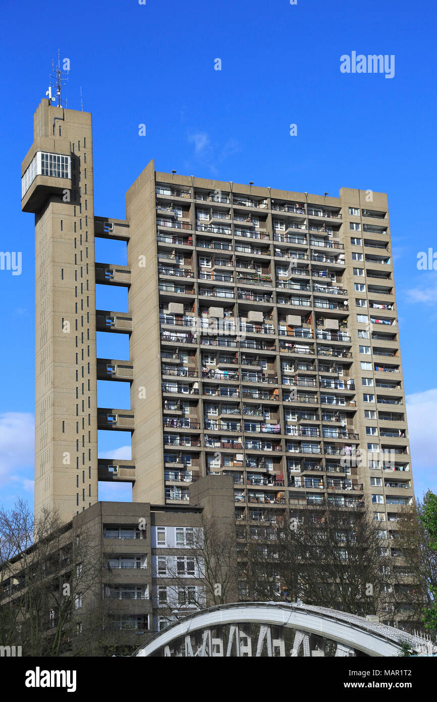Trellick Tower, Apartments, Brutalist Architecture, architect Erno