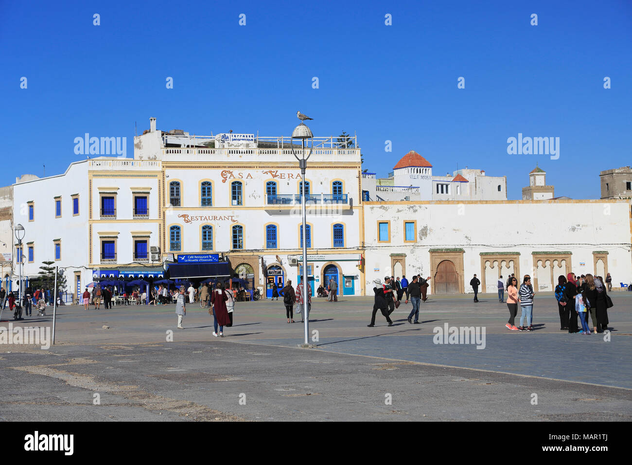 Moulay Hassan Square, Essaouira, UNESCO World Heritage Site, Morocco, North Africa, Africa Stock Photo