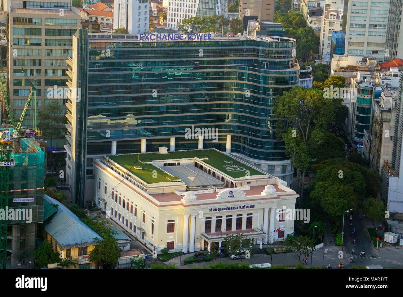 The Ho Chi Minh Stock Exchange and the Exchange Tower in District One, ( Saigon) Ho Chi Minh City, Vietnam Stock Photo - Alamy