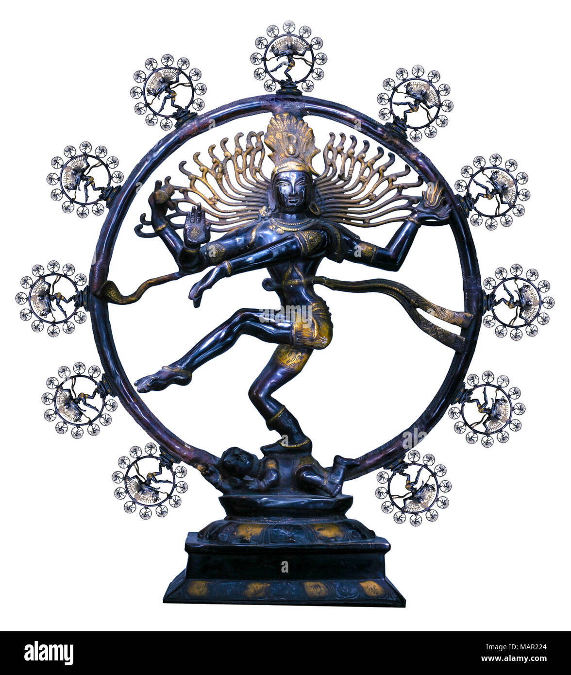 Shiva , the lord of dance depicted in the Nataraja statue Stock Photo -  Alamy