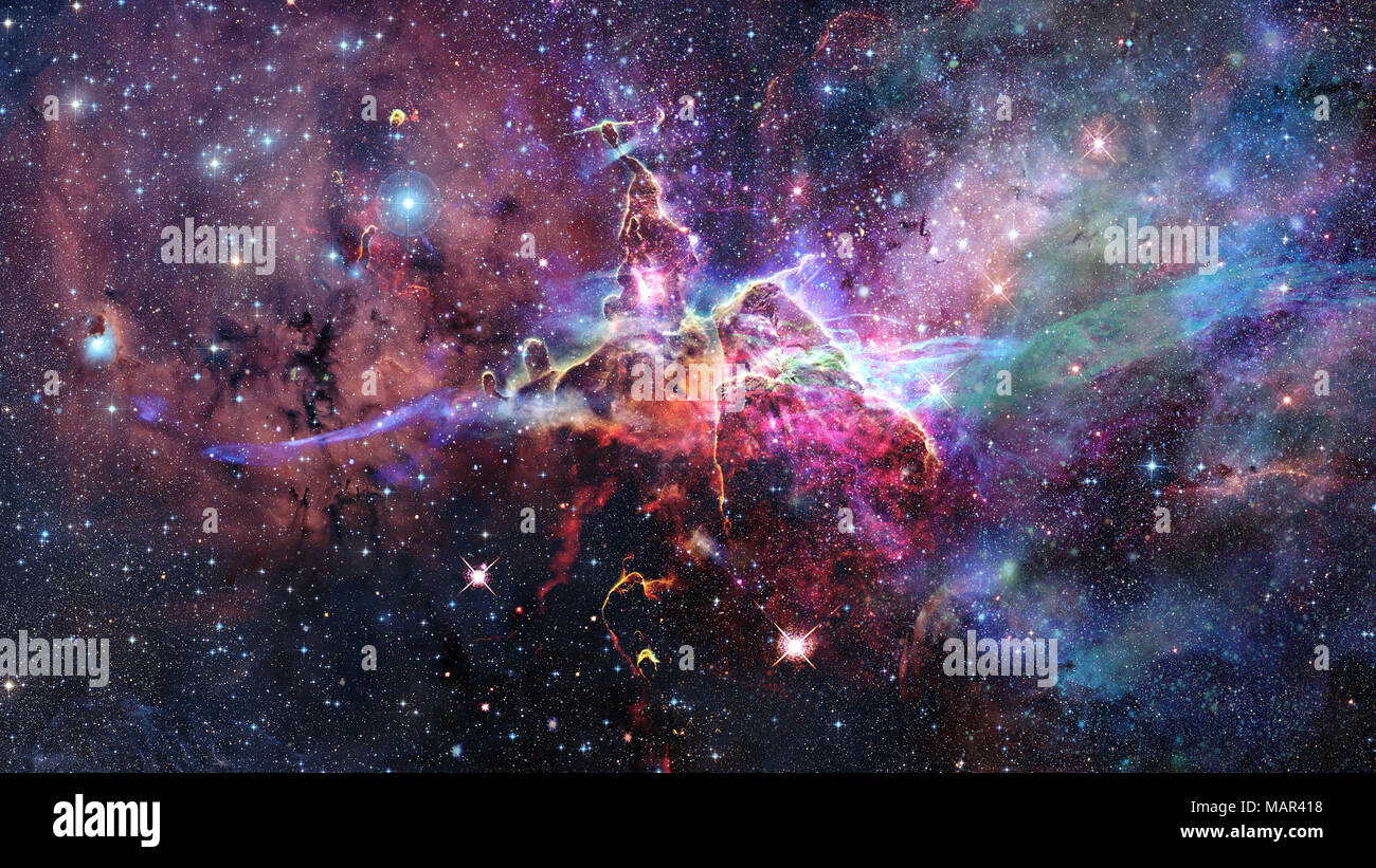Mystic Mountain Region In The Carina Nebula Imaged By The Hubble Space Telescope Elements Of This Image Furnished By Nasa Stock Photo Alamy