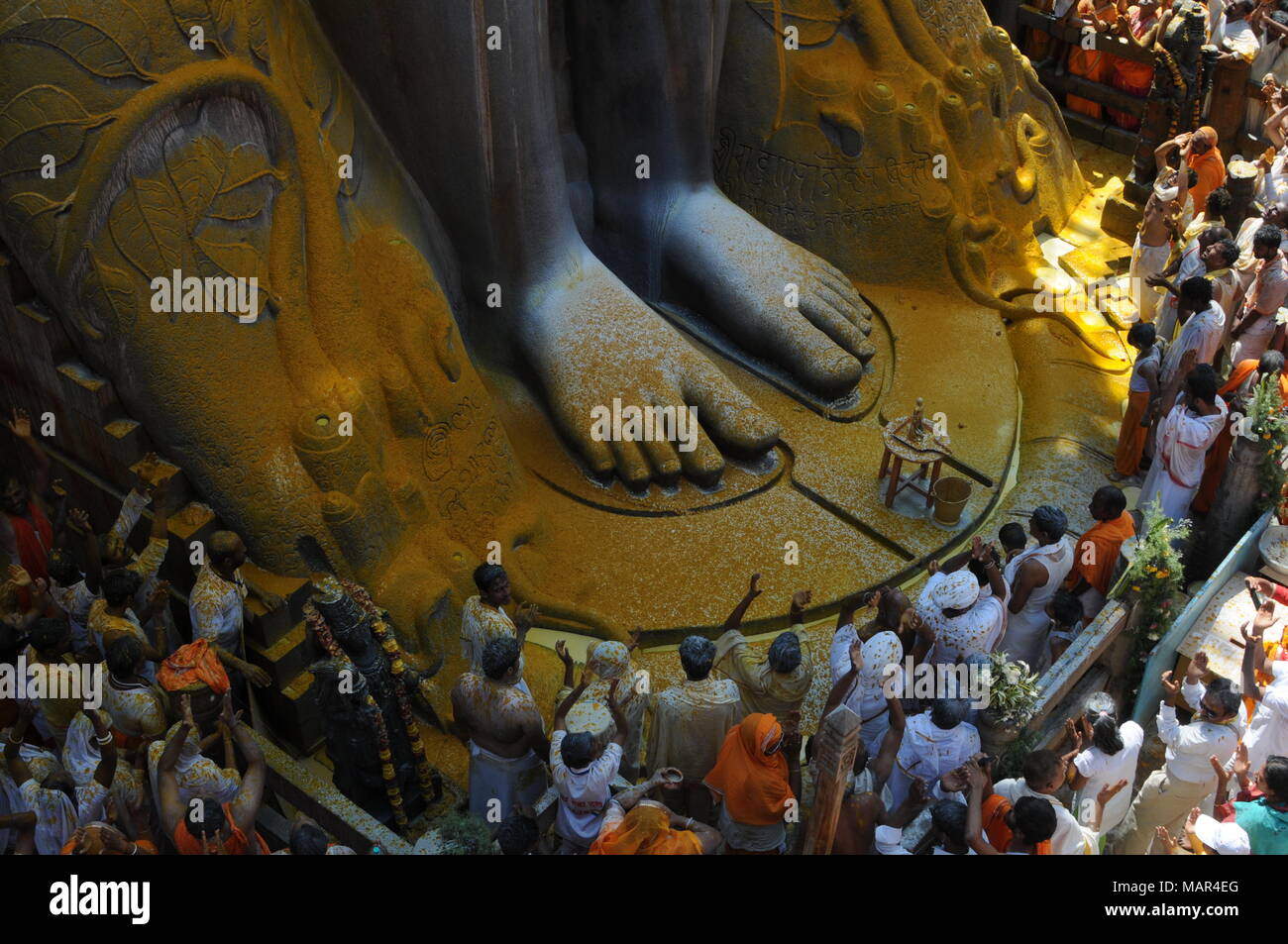 Mahamastakabhisheka festival The anointment of the Bahubali