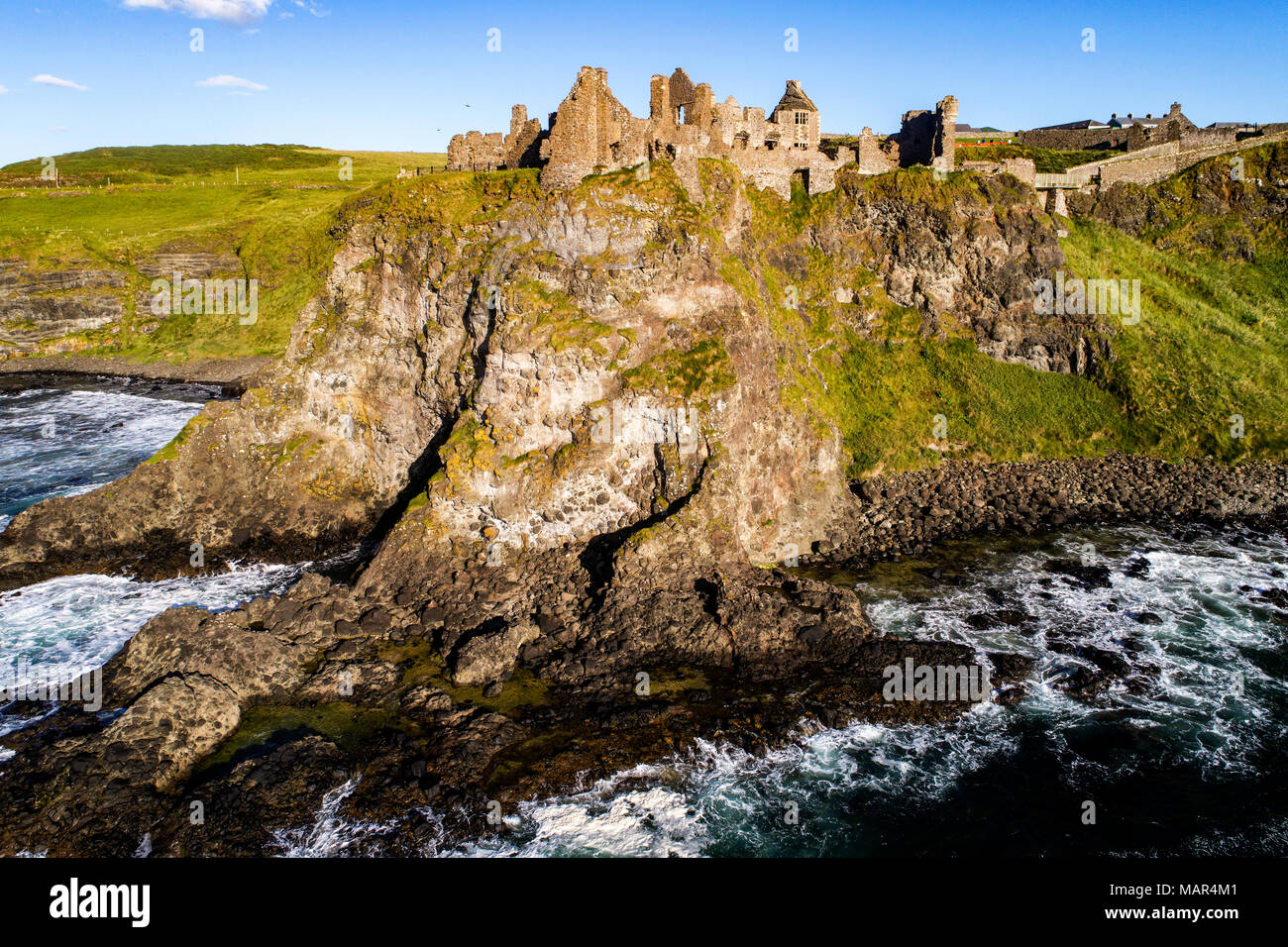 Dunluce castle aerial hi-res stock photography and images - Alamy