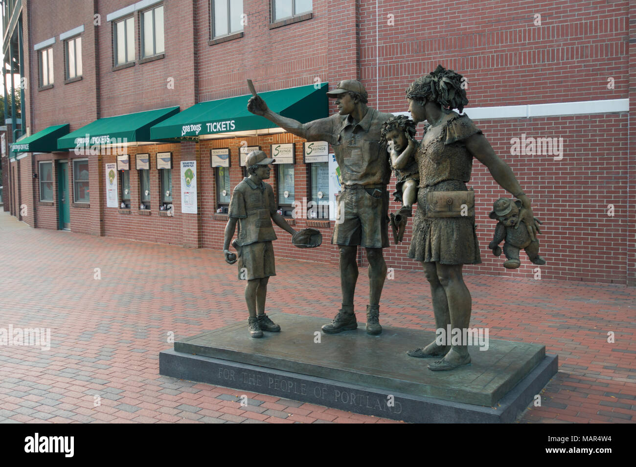 Hadlock field baseball stadium in Portland Maine Stock Photo Alamy