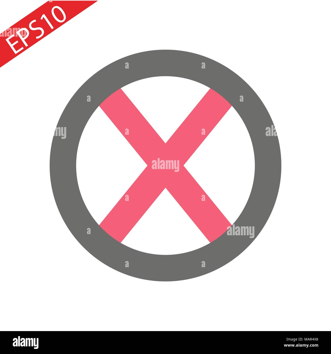 Delete vector icon. Delete button. No. eps 10 Stock Vector
