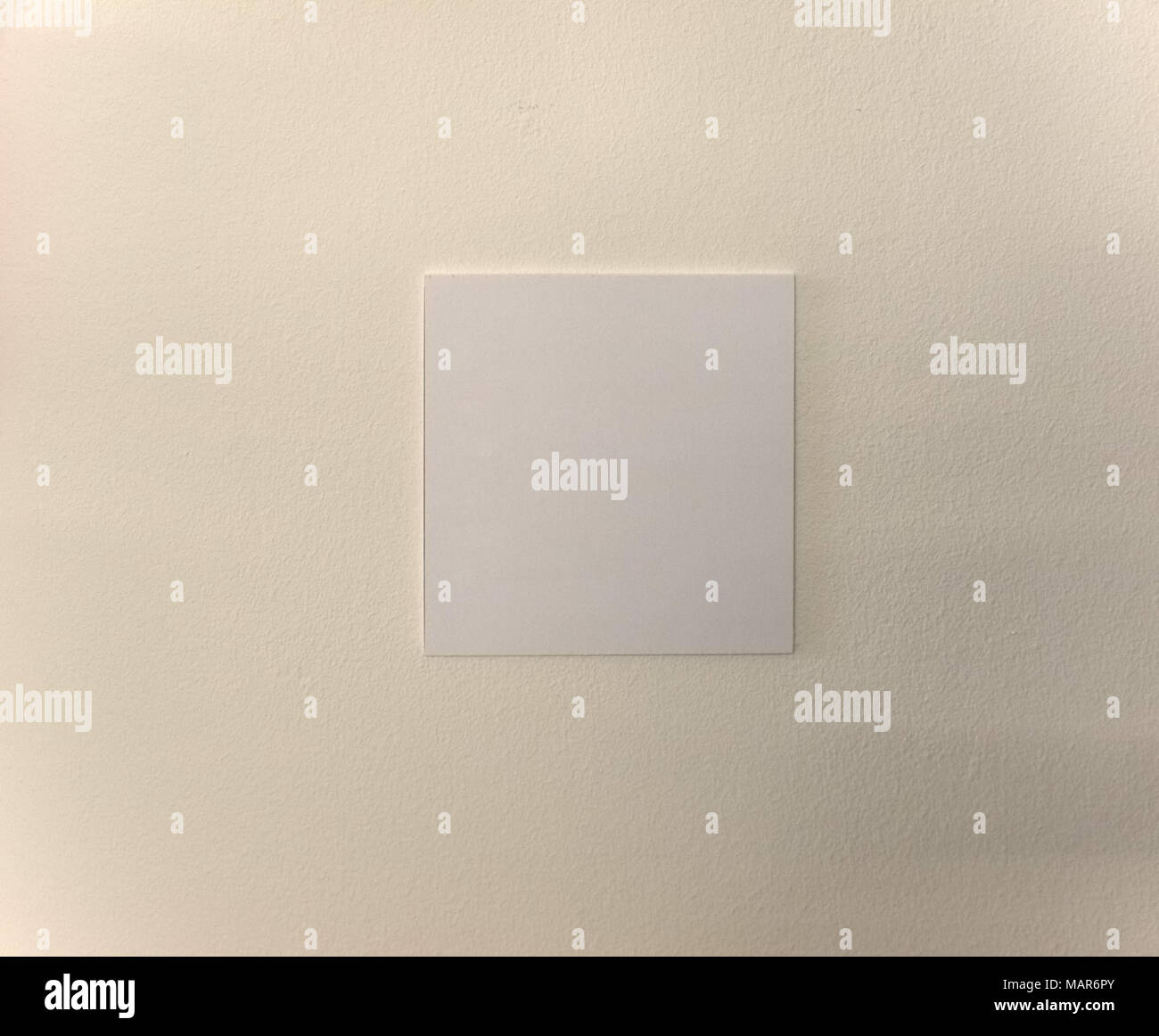 blank label on a wall with copy space Stock Photo - Alamy
