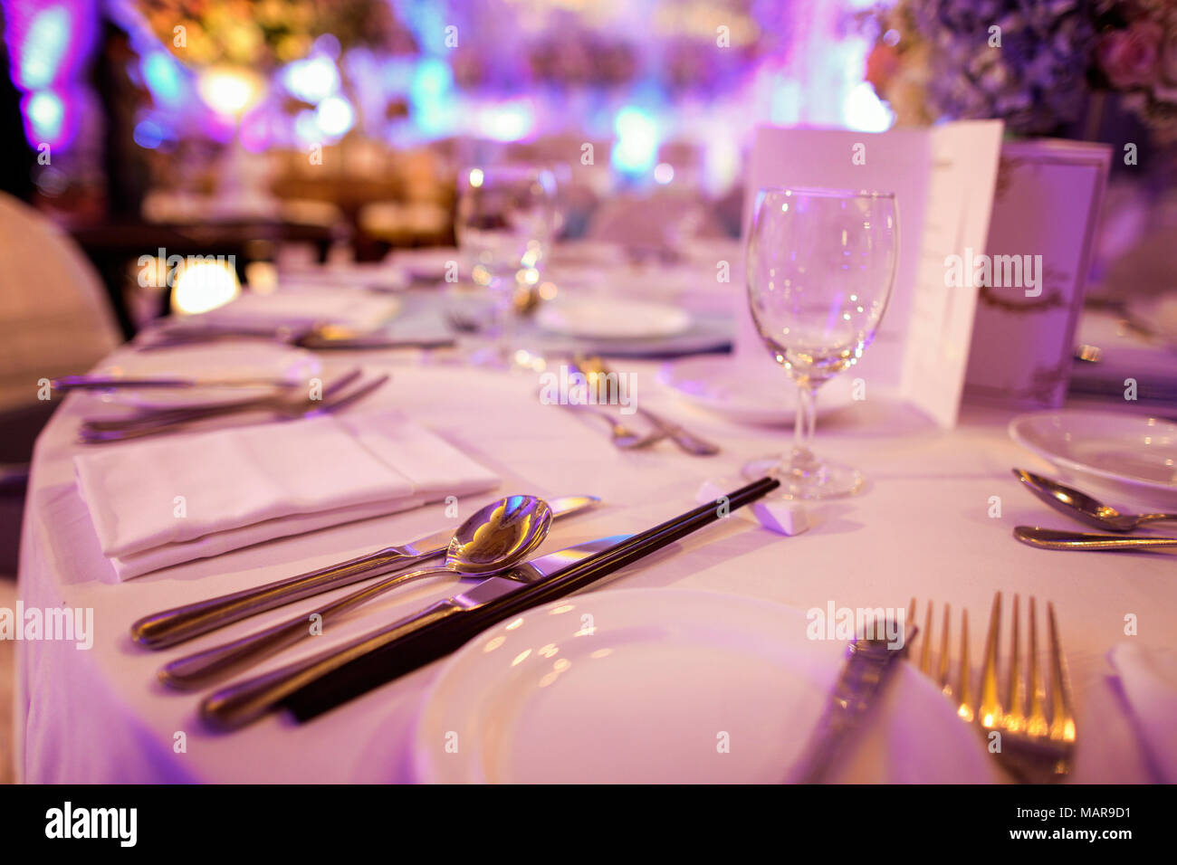 Decoration of formal event Stock Photo - Alamy