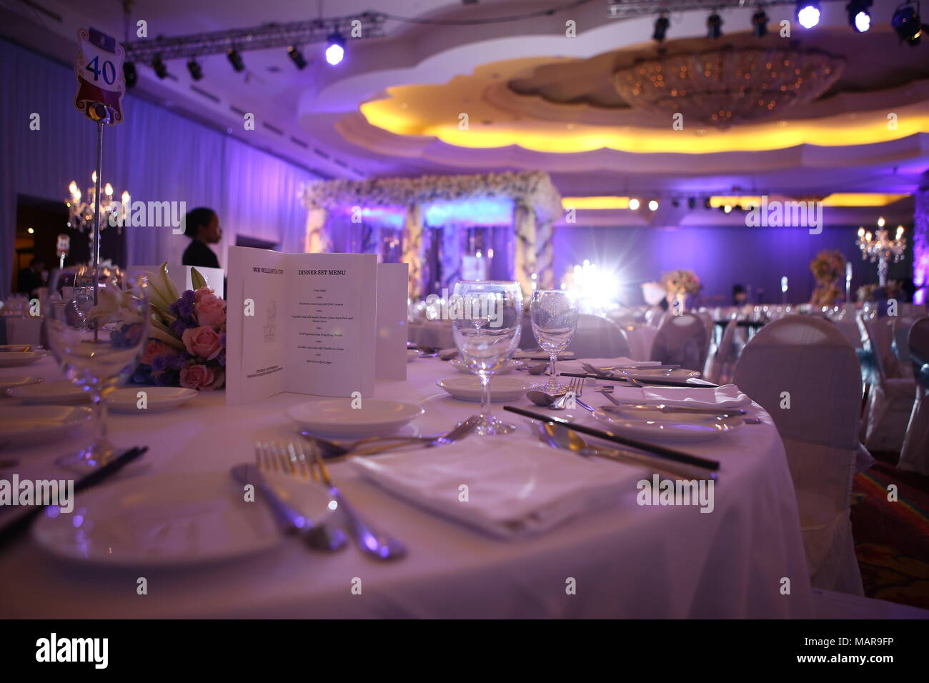 Decoration of formal event Stock Photo - Alamy