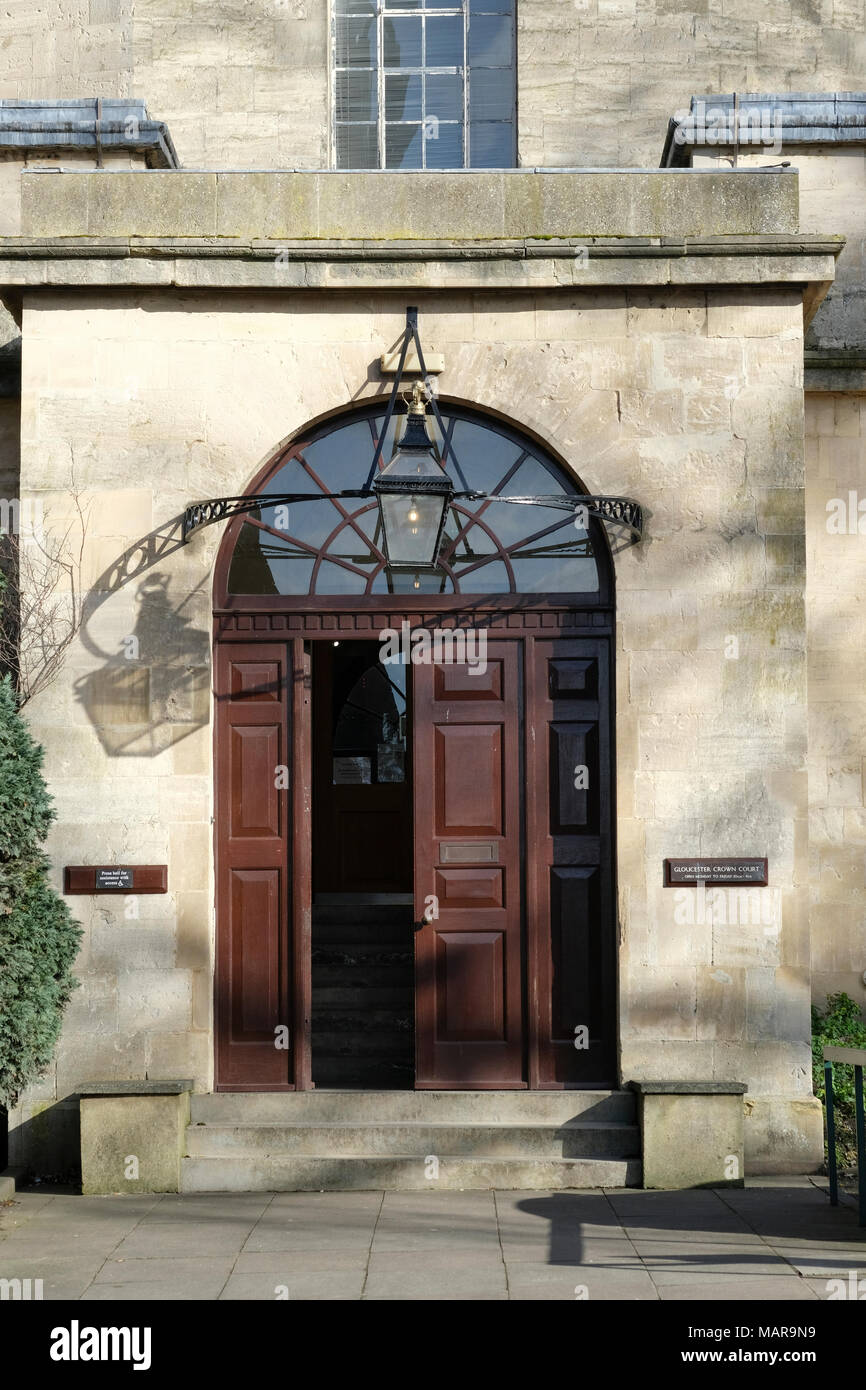 Main entrance to the Crown Court in Gloucester Stock Photo - Alamy