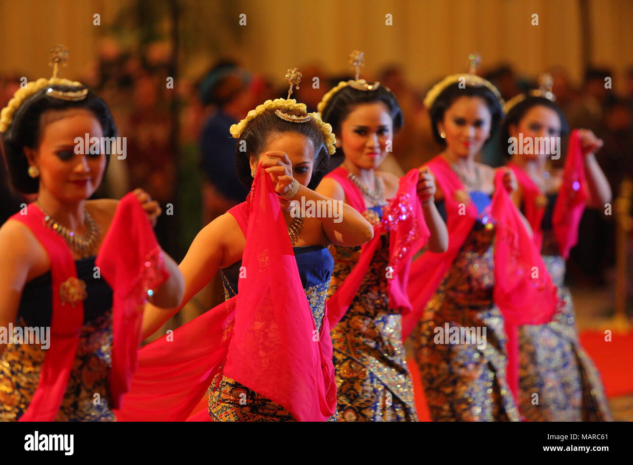 Performance of Jaipong Dance Stock Photo