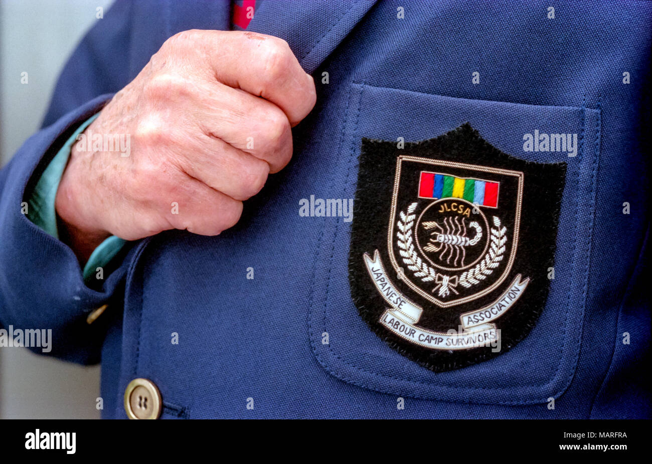 Tom Collins, survivor of Japaneserun labour camps Stock Photo Alamy