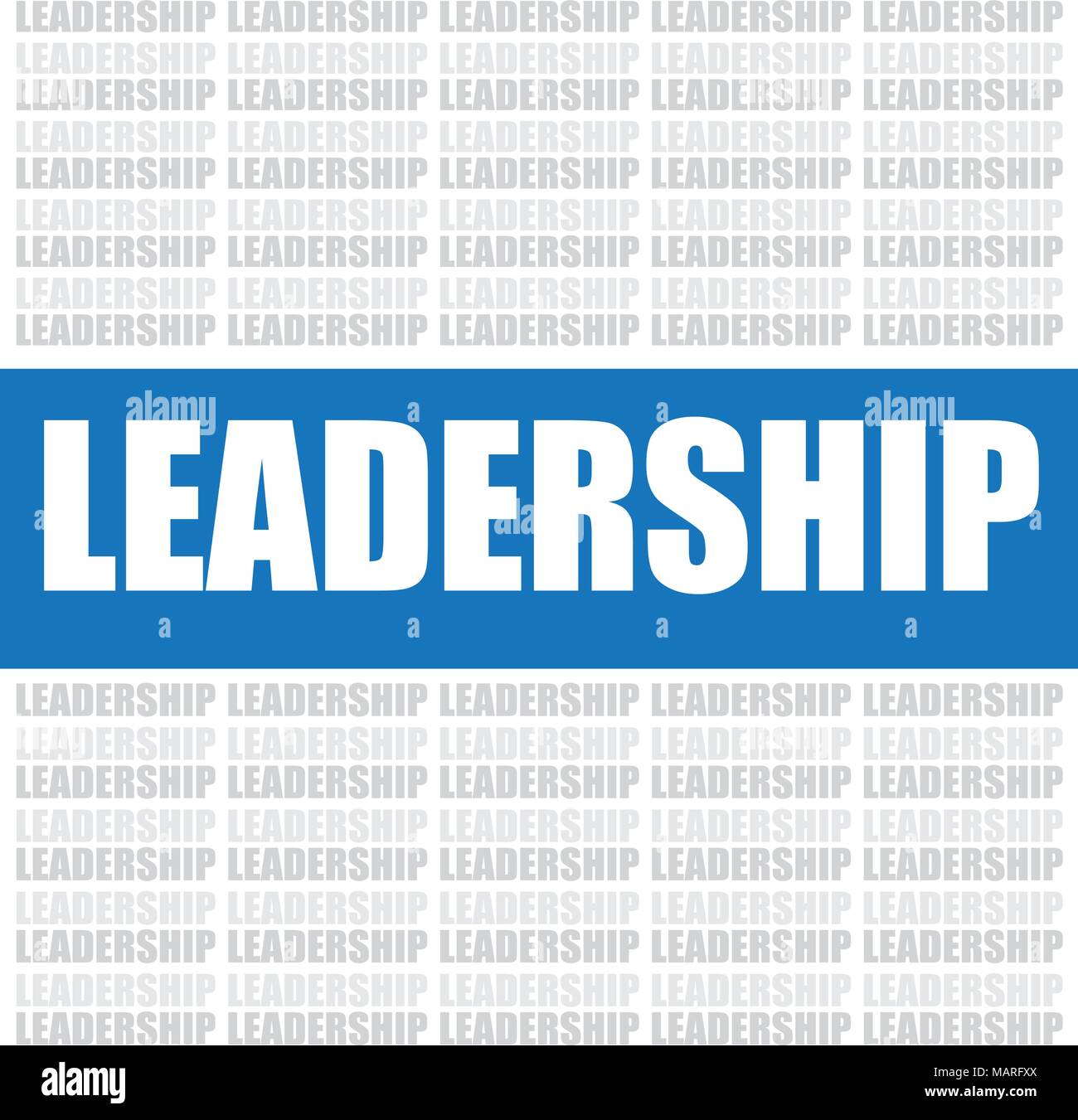 leadership word, vector business background Stock Vector