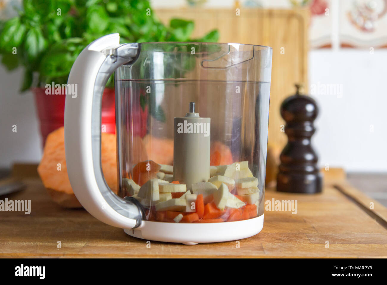 Baby mash selfmade Stock Photo Alamy