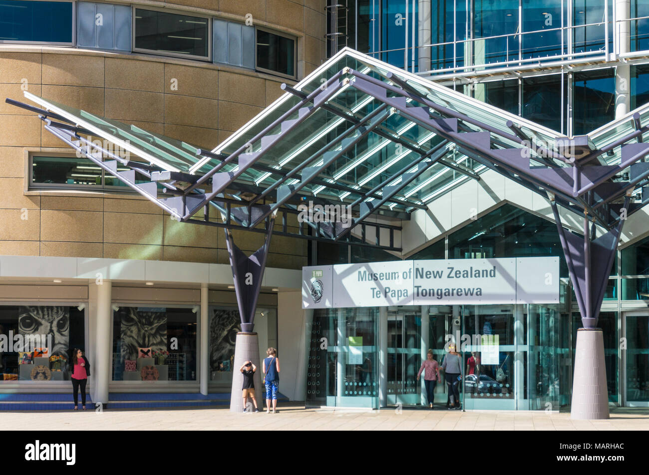 WELLINGTON NEW ZEALAND Museum of New Zealand Te Papa Tongarewa national museum and mixed art gallery wellington waterfront new zealand wellington nz Stock Photo