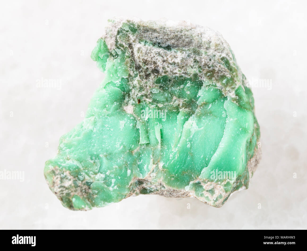 macro shooting of natural mineral rock specimen - raw Variscite stone