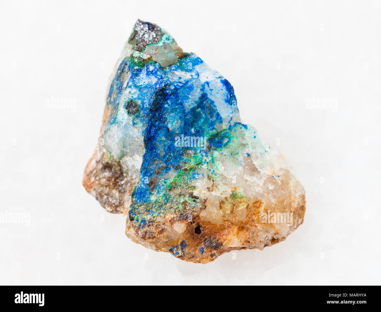 Natural blue rock quartz crystal hires stock photography and images