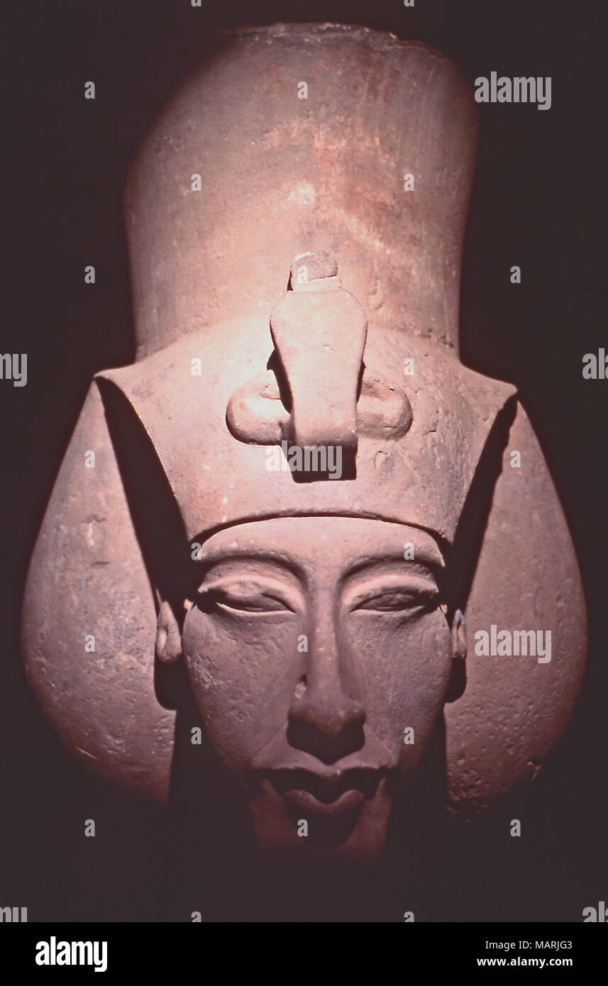 Statue of Akhenaton,Alexandria National Museum,Egypt Stock Photo