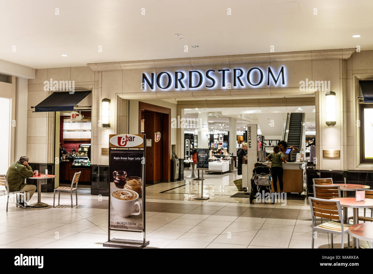 The Curbside Pickup station at Nordstrom's at South Coast Plaza in