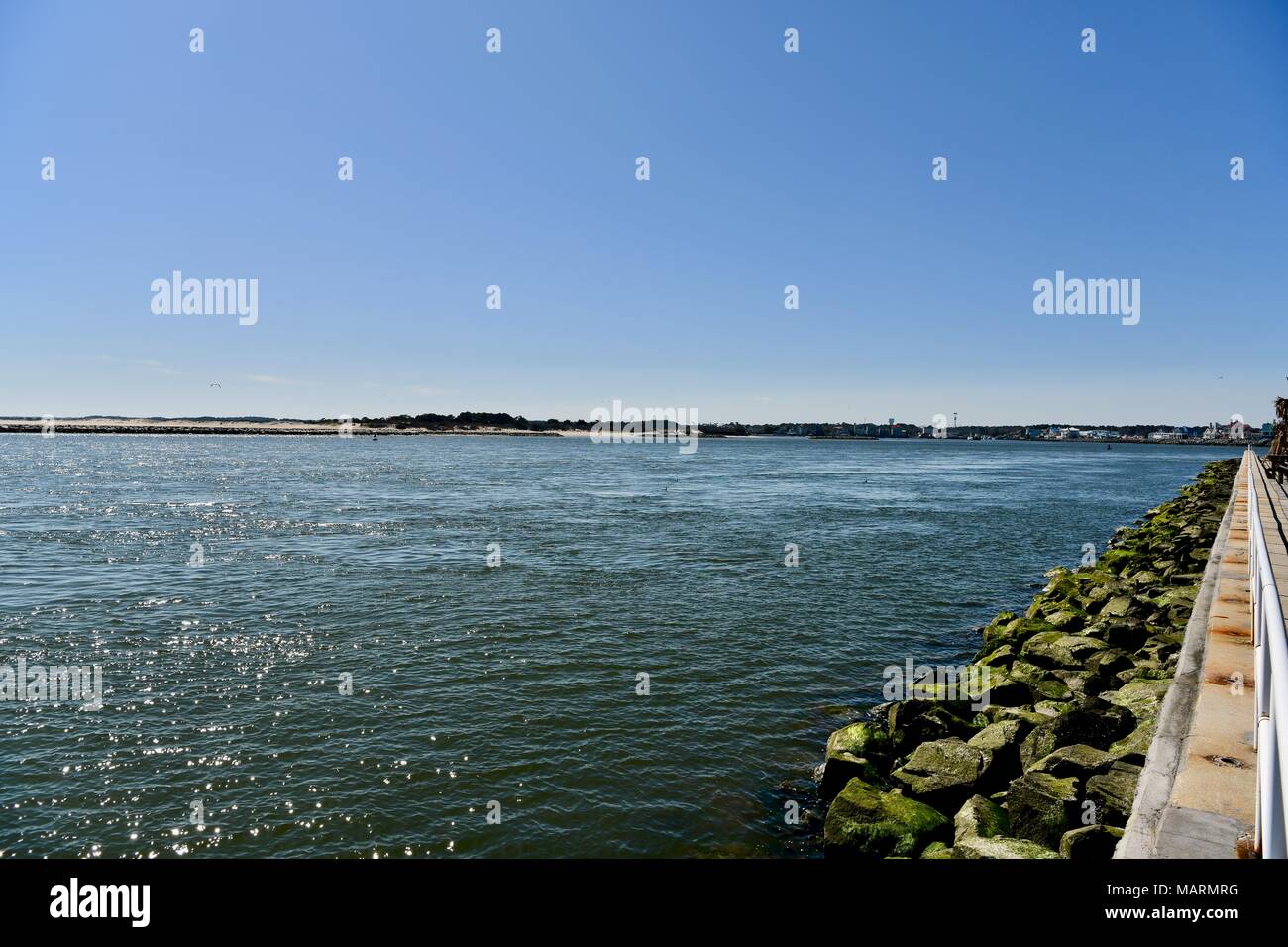 View of Assawoman bay from Ocean City Maryland, USA Stock Photo Alamy