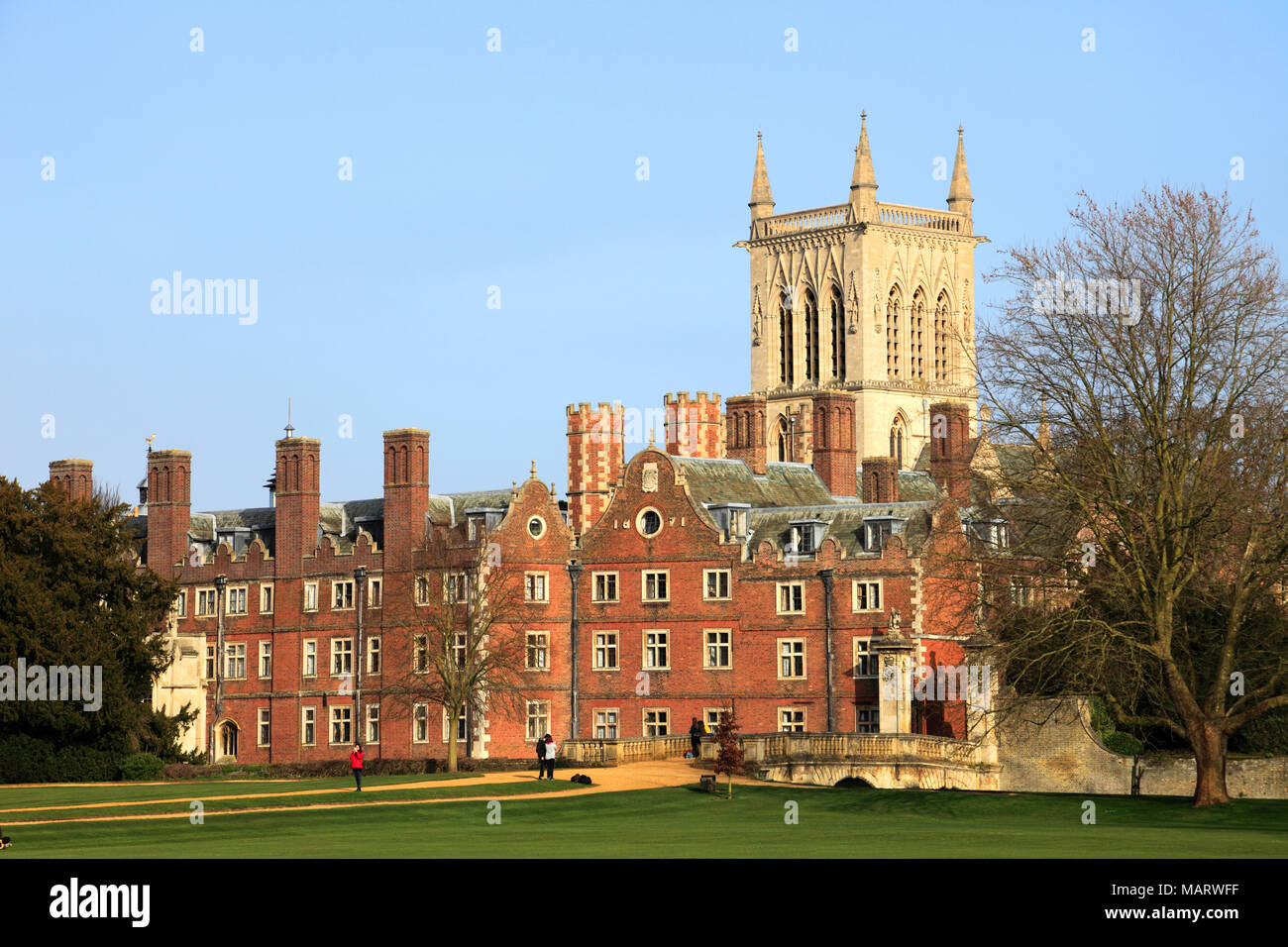 St Johns College buildings, Cambridge City, Cambridgeshire, England, UK Stock Photo