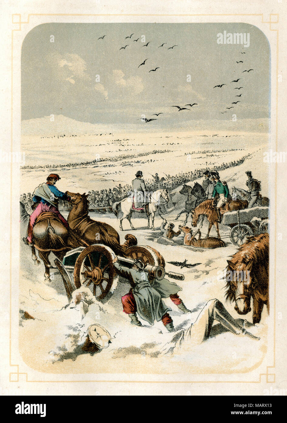 Napoleon's Russian campaign, Stock Photo