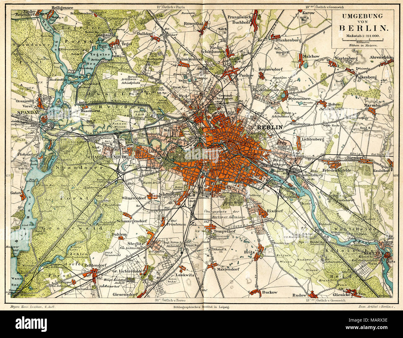 Berlin Surroundings in 1885, 1885 Stock Photo - Alamy