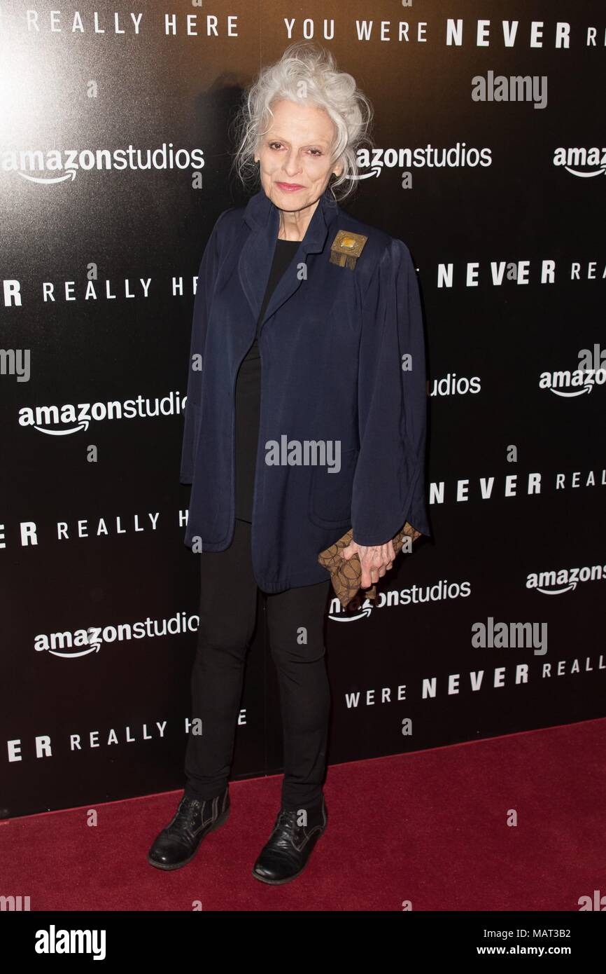 New York, NY, USA. 3rd Apr, 2018. Judith Anna Roberts at arrivals for YOU WERE NEVER REALLY HERE Premiere, Metrograph, New York, NY April 3, 2018. Credit: Jason Smith/Everett Collection/Alamy Live News Stock Photo