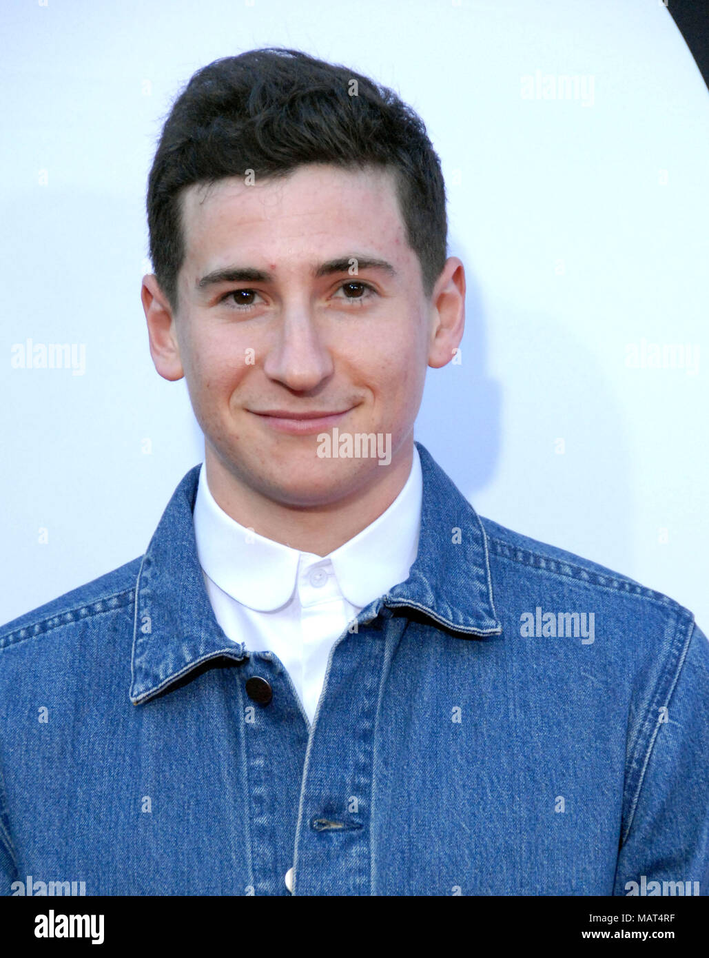 WESTWOOD, CA - APRIL 03: Actor Sam Lerner attends the premiere of Universal Pictures' 'Blockers' at Regency Village Theatre on April 3, 2018 in Westwood, California. Stock Photo