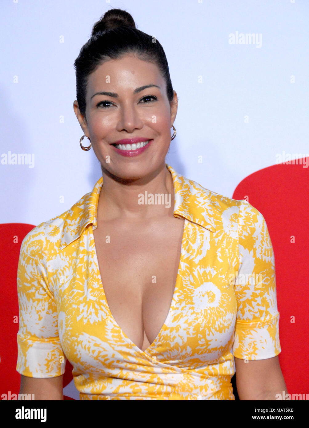 WESTWOOD, CA - APRIL 03: Actress Iris Almario attends the premiere of Universal Pictures' 'Blockers' at Regency Village Theatre on April 3, 2018 in Westwood, California. Stock Photo