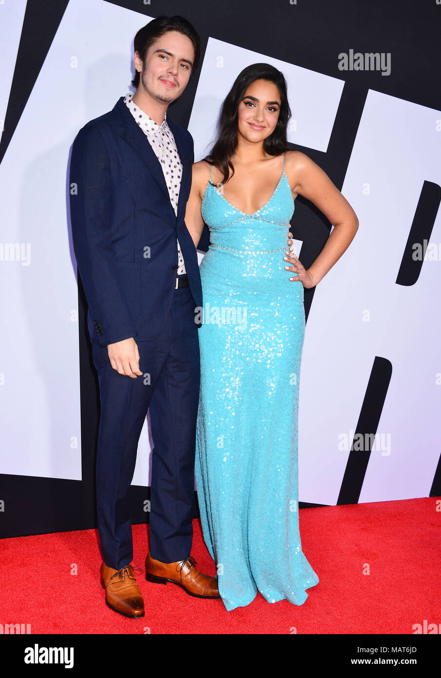 Geraldine Viswanathan, Miles Robbins arrives at the Universal Pictures
