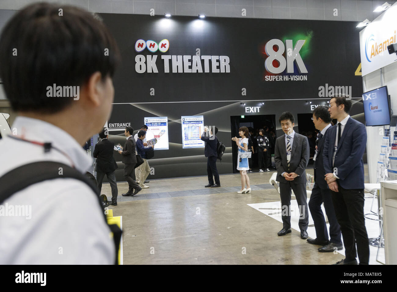 Tokyo Japan 4th Apr 2018 Visitors Gather During The 1st Uhd