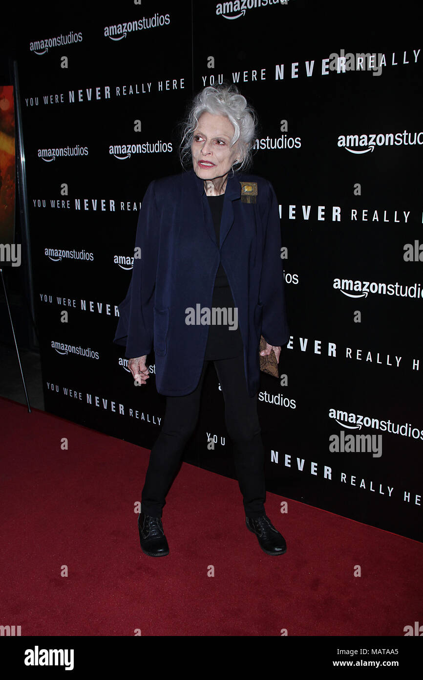 NEW YORK, NY April 03, 2018: Judith Roberts attendAmazonstudios present a special screening of You Were Never Really Here at the Metrograph in New York. April 03, 2018 Credit:RW/MediaPunch Stock Photo