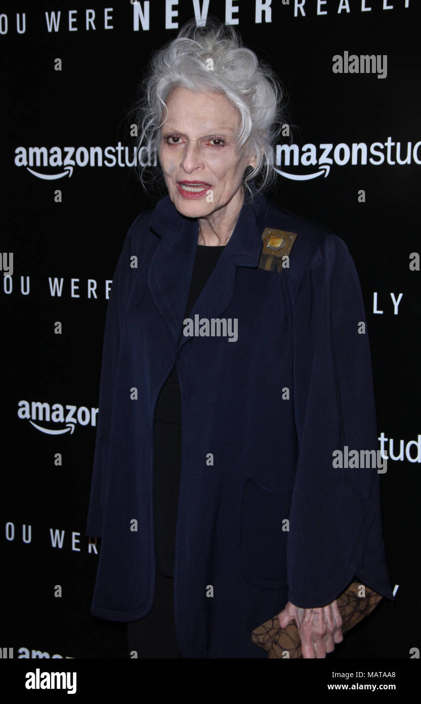 NEW YORK, NY April 03, 2018: Judith Roberts attendAmazonstudios present a special screening of You Were Never Really Here at the Metrograph in New York. April 03, 2018 Credit:RW/MediaPunch Stock Photo